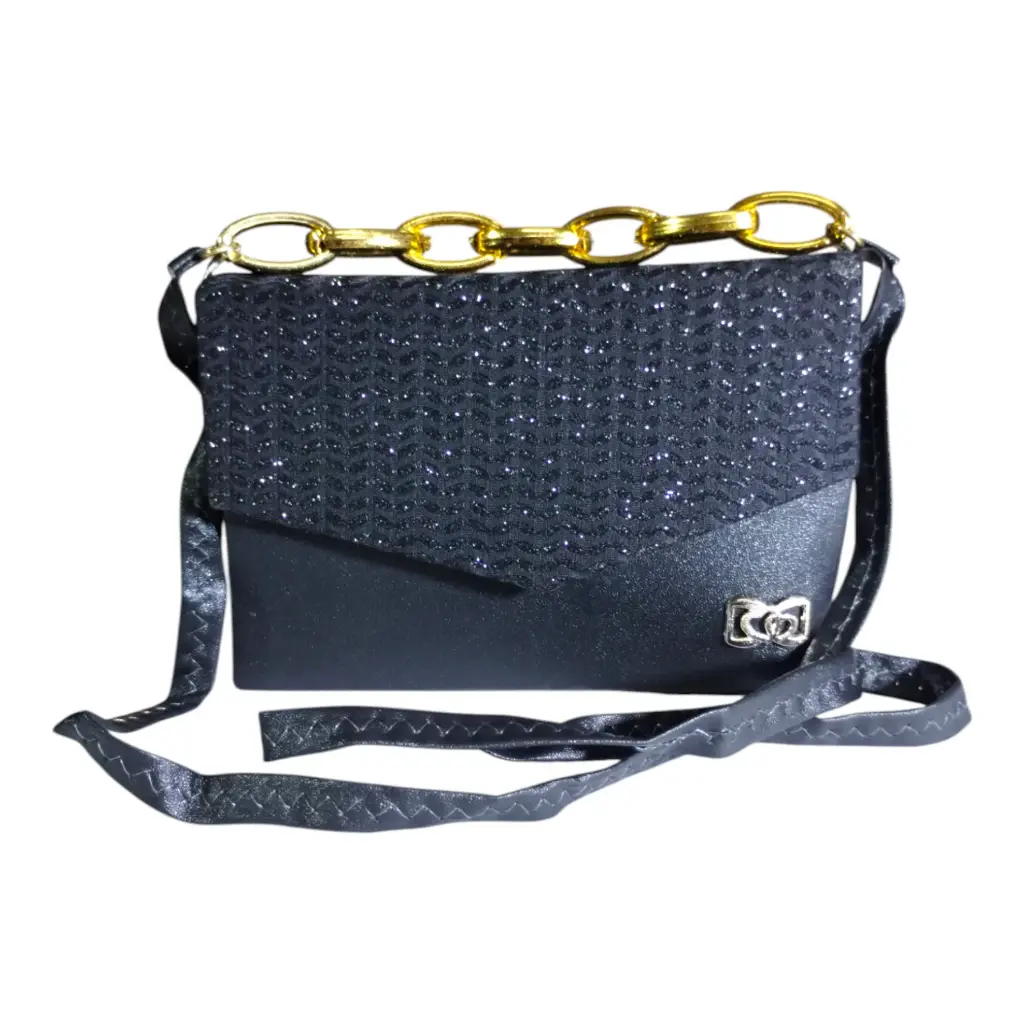 Golden Chain Accent Crossbody Bag ✨🔗