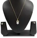 Classic Pearl Drop Pendant Set