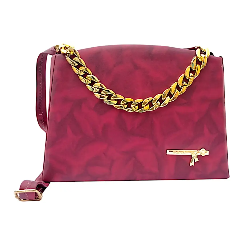Textured Top-Handle Handbag with Metallic Accent 👜