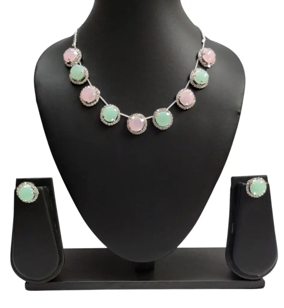 Pastel Harmony Choker Set 🌸🌿✨