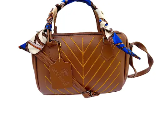 Fashion Handbag with Scarf Accent 👜