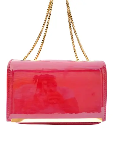Glossy Flap Crossbody with Chain Strap 🌟