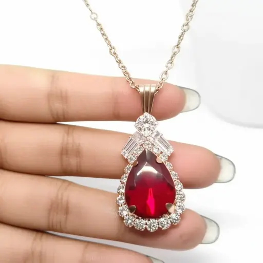 Elegant Ruby Necklace