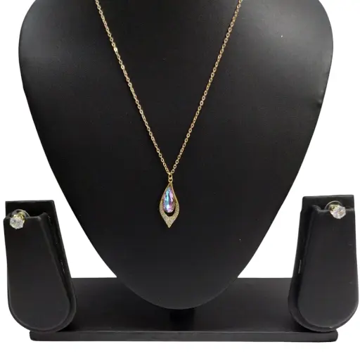 [KLVN022] Aurora Teardrop Pendant Set