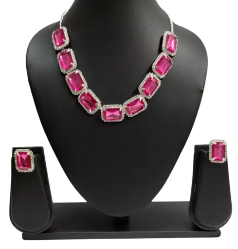 [KLSSP016] Pink Radiance Necklace Set ✨