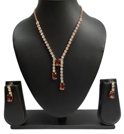 Earth-Tone Elegance Necklace Set 🍂