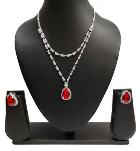 Scarlet Diva Glamour Necklace Set 🔥👑