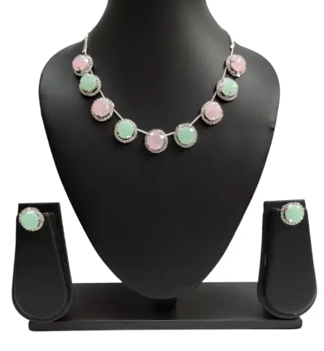 [KLS214] Pastel Harmony Choker Set 🌸🌿✨