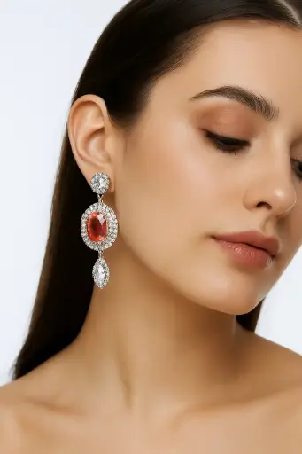 Grand Oval Drop Earrings ✨💫