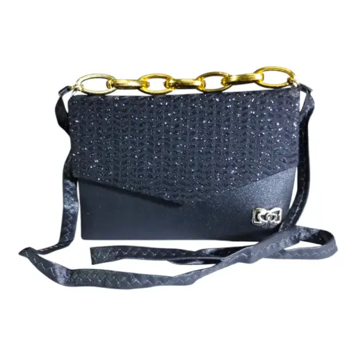 Golden Chain Accent Crossbody Bag ✨🔗