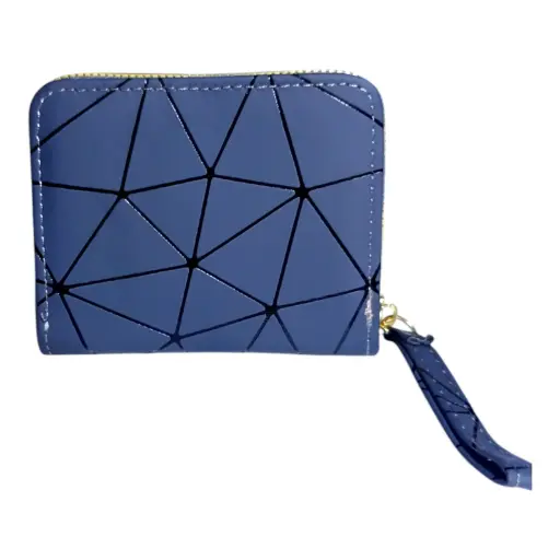 Geometric Grid Zip Wallet/Pouch 💠👛
